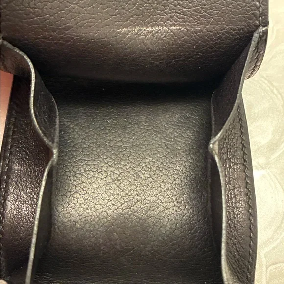 Hermes Black Leather Coin Pouch - Picture 13 of 15